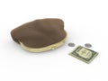 Coin purse and money