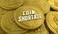 Coin Shortage Money Physical Currency Change 3d Illustration Royalty Free Stock Photo