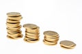 Coin Stack of euro coins Royalty Free Stock Photo