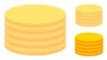Coin Stack Halftone Dotted Icon