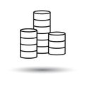 Coin Stack Icon Royalty Free Stock Photo