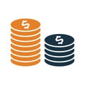 Coin Stack icon Royalty Free Stock Photo