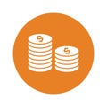 Coin Stack icon Royalty Free Stock Photo