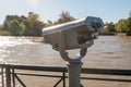 Coin telescope in the river in the Delta del Tigre in the Province of Buenos Aires, Argentina Royalty Free Stock Photo