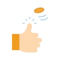 Coin Toss icon vector image.