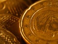 Coins background. euro coins. cent coins. euro cents Royalty Free Stock Photo