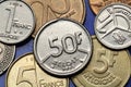 Coins of Belgium Royalty Free Stock Photo