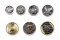 Coins from Botswana - Pula Royalty Free Stock Photo