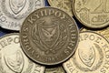 Coins of Cyprus Royalty Free Stock Photo