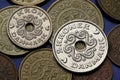 Coins of Denmark Royalty Free Stock Photo