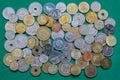 Coins of different countries of the world