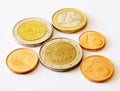 Coins of Estonia (euro and cents) Royalty Free Stock Photo