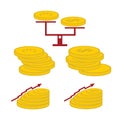 coins and finance elements