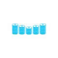 Coins icon flat Royalty Free Stock Photo