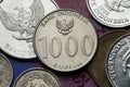 Coins of Indonesia Royalty Free Stock Photo