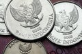 Coins of Indonesia Royalty Free Stock Photo