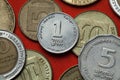 Coins of Israel Royalty Free Stock Photo