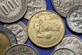 Coins of Italy Royalty Free Stock Photo