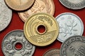 Coins of Japan Royalty Free Stock Photo