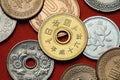 Coins of Japan Royalty Free Stock Photo