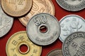 Coins of Japan Royalty Free Stock Photo