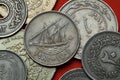 Coins of Kuwait. Kuwaiti sailing vessel