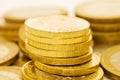 Coins macro close up Royalty Free Stock Photo