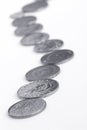 Coins, Money Rill Royalty Free Stock Photo