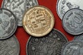 Coins of Nepal Royalty Free Stock Photo