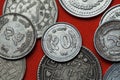 Coins of Nepal Royalty Free Stock Photo