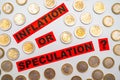 Inflation or speculation? Royalty Free Stock Photo