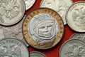 Coins of Russia. Yuri Gagarin