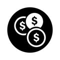 Coins, save money, dollar, savings icon