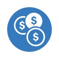 Coins, save money, dollar, savings icon