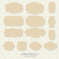 Frame vintage collection. vintage borders set Royalty Free Stock Photo