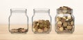 Coins in storage jars multiply