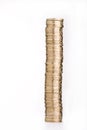 Coins tower Royalty Free Stock Photo