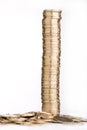 Coins tower Royalty Free Stock Photo