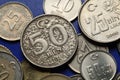 Coins of Turkey Royalty Free Stock Photo
