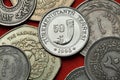 Coins of Turkmenistan Royalty Free Stock Photo