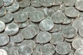 Coins - USA Quarters Royalty Free Stock Photo
