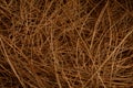 Coir fiber or coconut husk texture for wallpaper and background.
