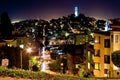 San Francisco night scene Royalty Free Stock Photo