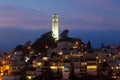 Coit Tower by night Royalty Free Stock Photo