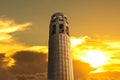 Coit Tower in San Francisco Royalty Free Stock Photo