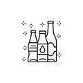 Coke bottle drink lemonade water icon. Simple line, outline vector of grocery icons for ui and ux, website or mobile application