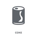 coke icon from Drinks collection. Royalty Free Stock Photo