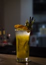 Freshly prepared cocktail in a night club Royalty Free Stock Photo