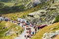Cochonou Caravan in Alps - Tour de France 2015 Royalty Free Stock Photo