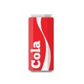 Cola drink can isolated on whiye background.